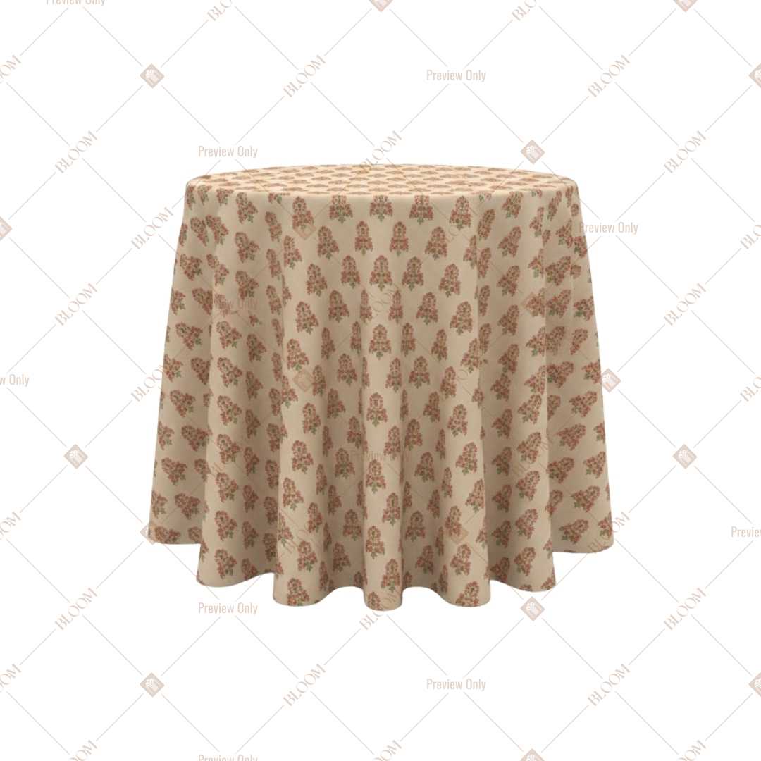 Beige Botanical Vine Table Cover Pack Of 6