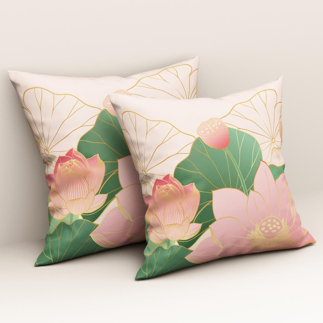 Lotus Romance Blush: Cushion Cover - Pack of 12