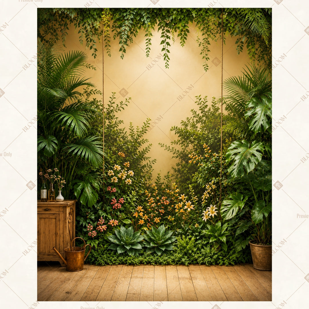 Enchanted Jungle Path Portrait Rectangle Backdrop