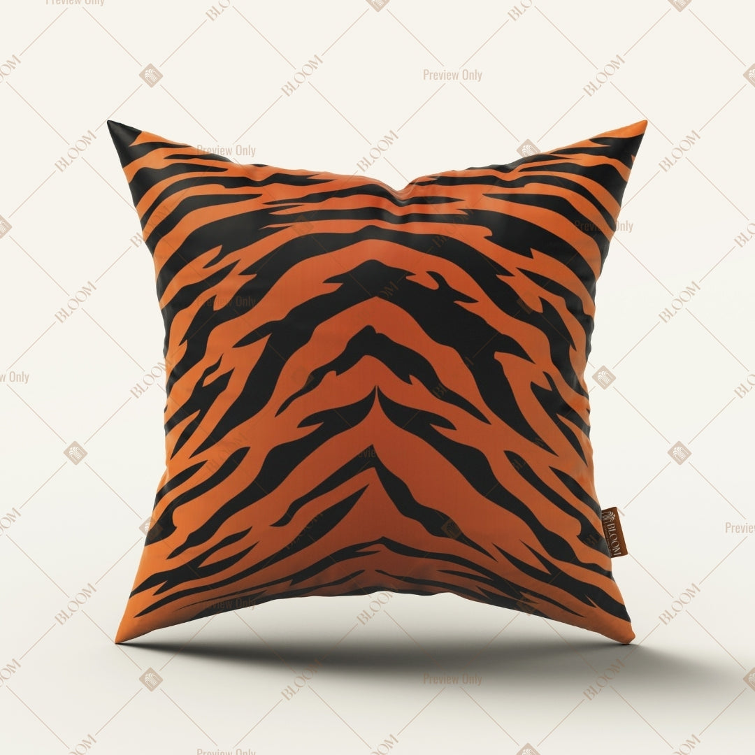 Tiger Stripe Animal Print Cushion Cover Pack of 12