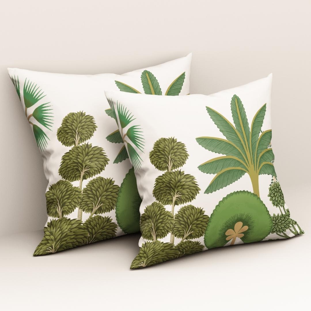 Emerald Palm Breeze: Cushion Cover - Pack of 12