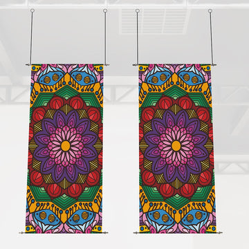 Mandala Blossom Burst: Hanging - 2 x 4 ft