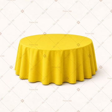 Bright Yellow Table Cover Pack Of 6