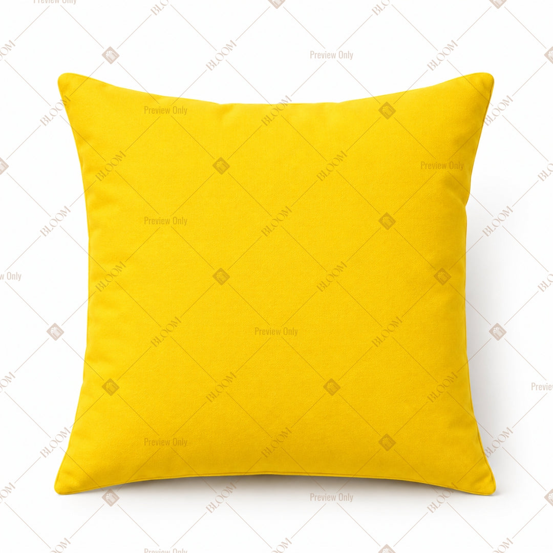 Bright Yellow Cushion Cover Pack of 12