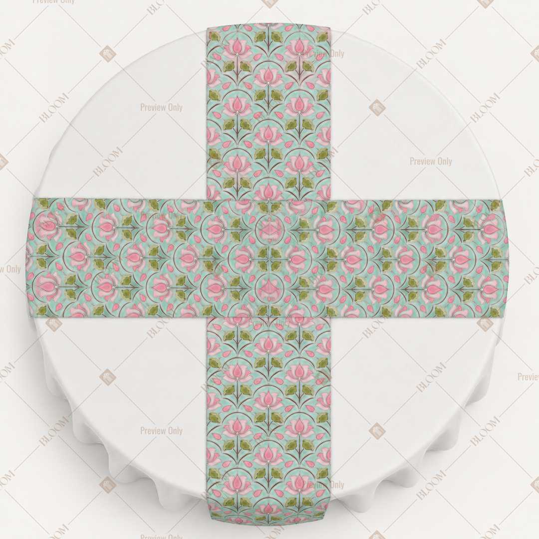 Pastel Wildflower Garden Table Runner Pack Of 12