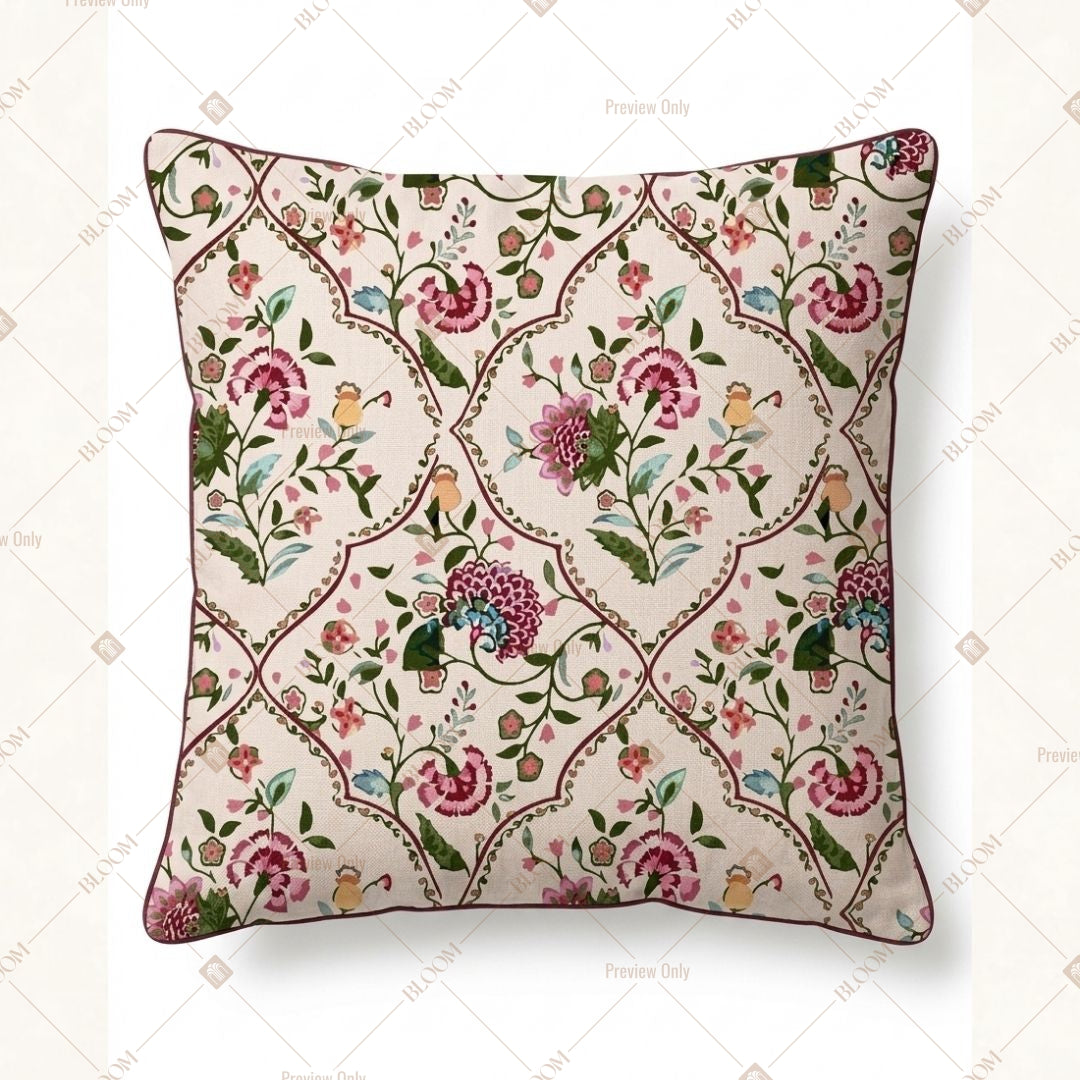 Vintage Rose Garden Cushion Cover Pack of 12