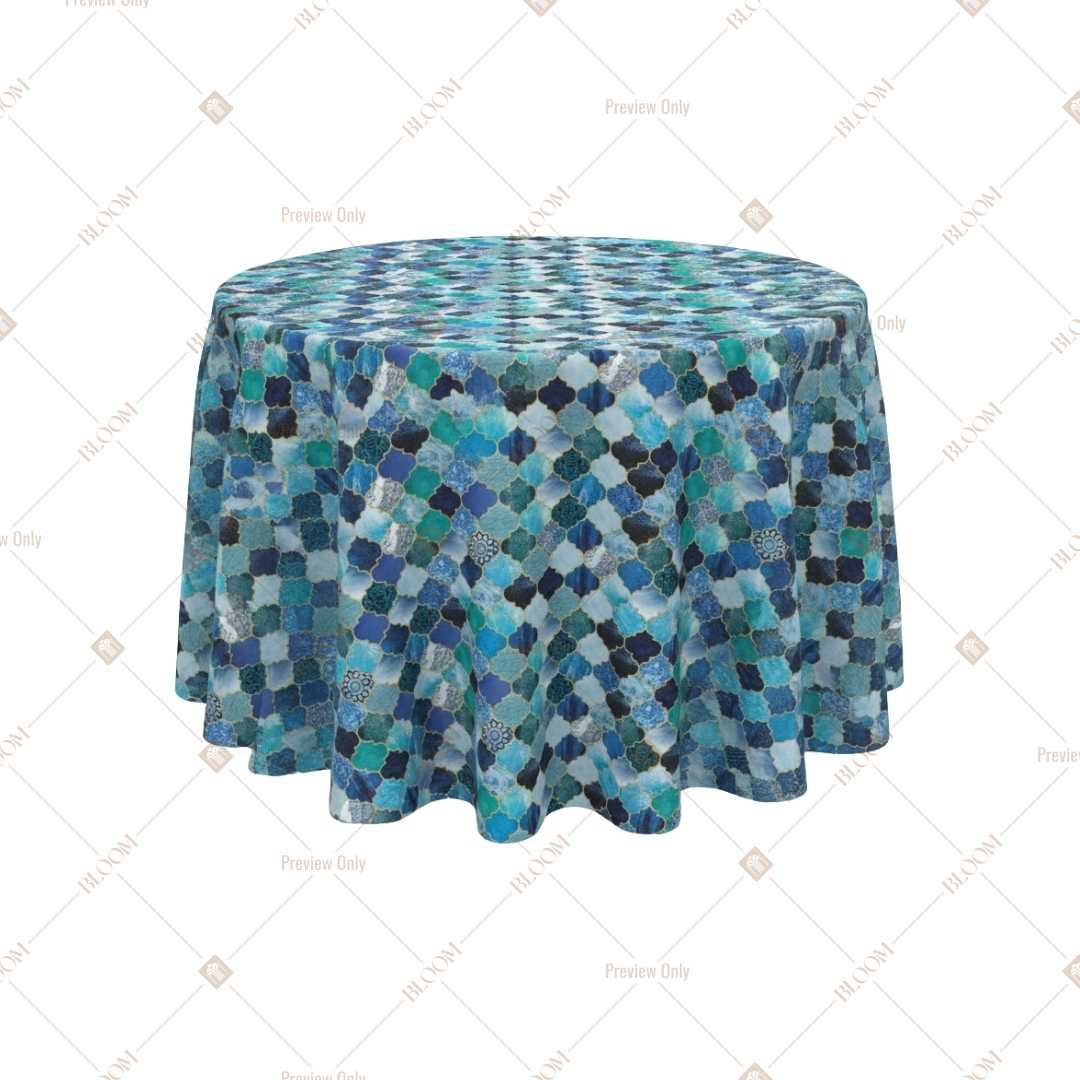 Blue Mosaic Tile Table Cover Pack Of 6