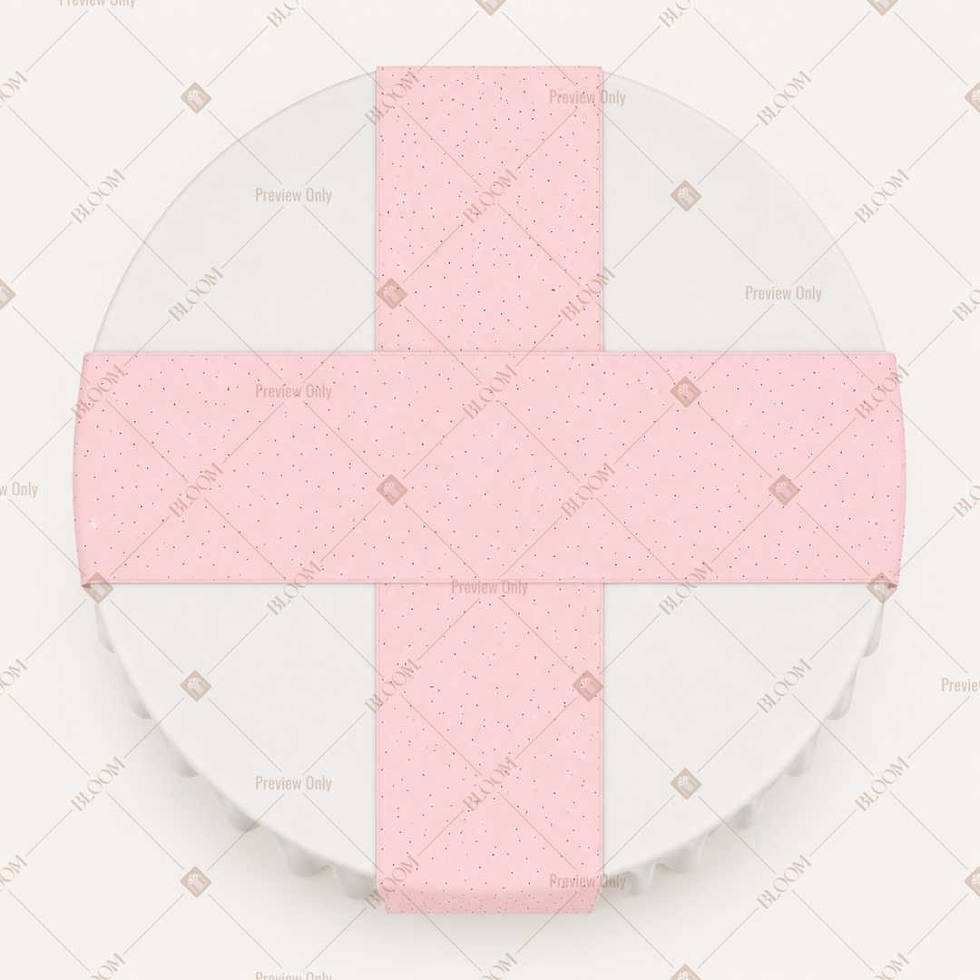 Blush Pink Solid Table Runner Pack Of 12
