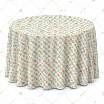 Mint Floral Table Cover Pack Of 6