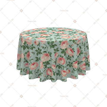 Mint Rose Garden Table Cover Pack Of 6