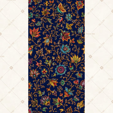 Midnight Floral Textile Vertical Backdrop