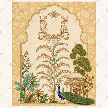 Vintage Palace Border Portrait Rectangle Backdrop