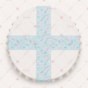 Aqua Floral Dot Table Runner Pack Of 12