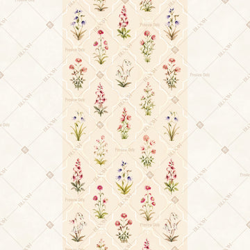 Minimal Floral Botanical Vertical Backdrop