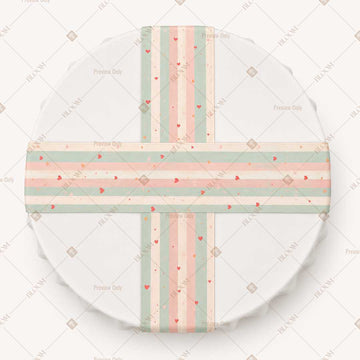 Pastel Cottage Stripe Table Runner Pack Of 12