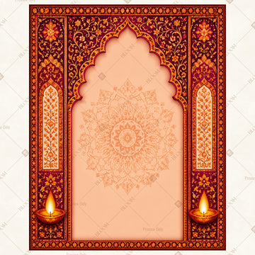 Royal Mandala Arch Portrait Rectangle Backdrop