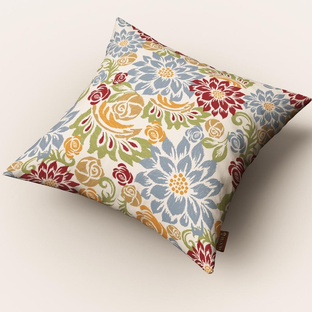 Multicolor Blossom Joy: Cushion Cover - Pack of 12