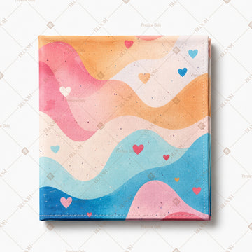 Pastel Abstract Wave Pattern Design
