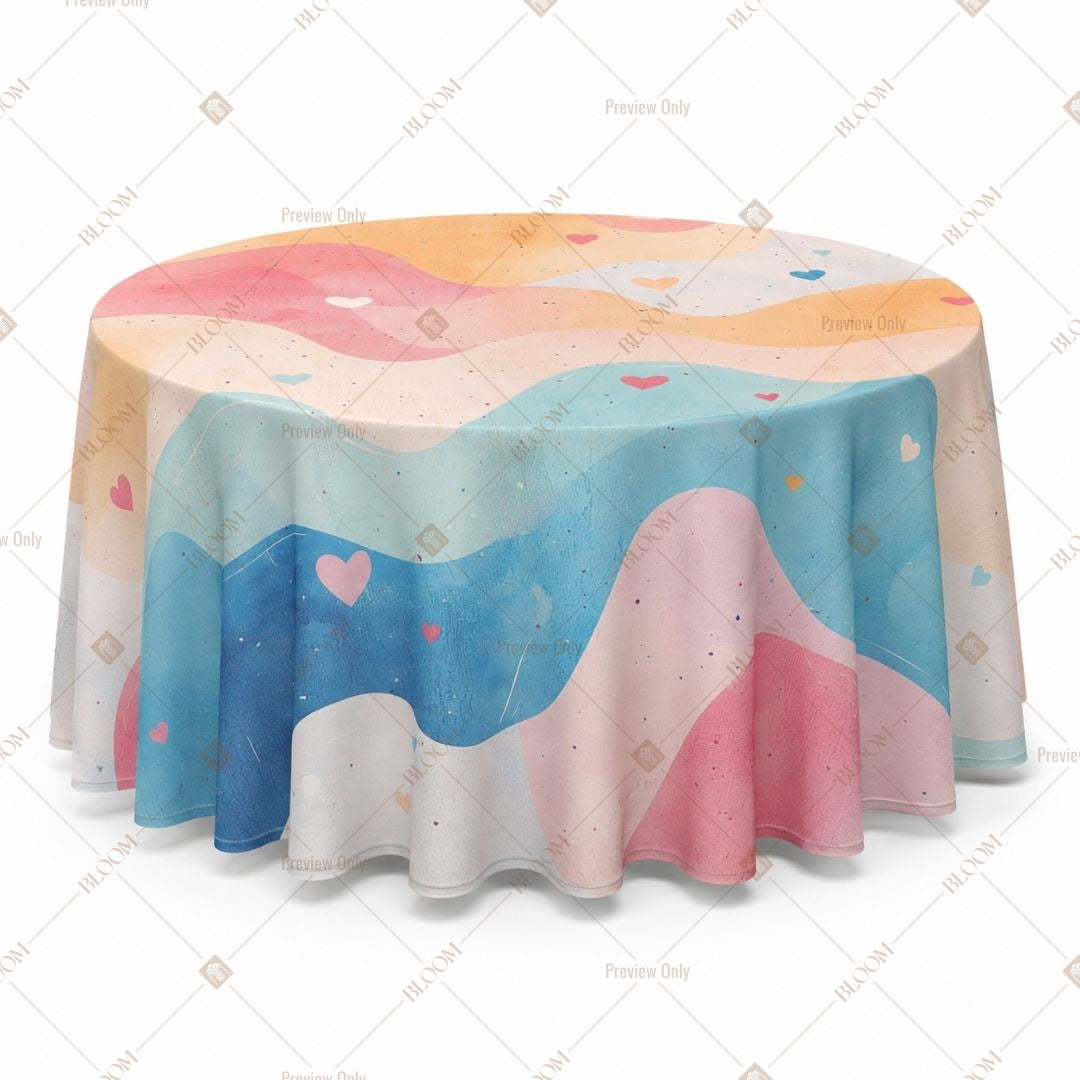 Abstract Pastel Table Cover Pack Of 6