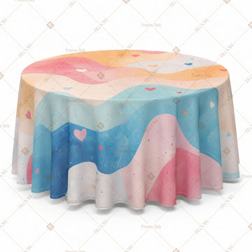 Abstract Pastel Table Cover Pack Of 6