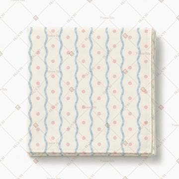 Blue Wavy Line Pattern Design