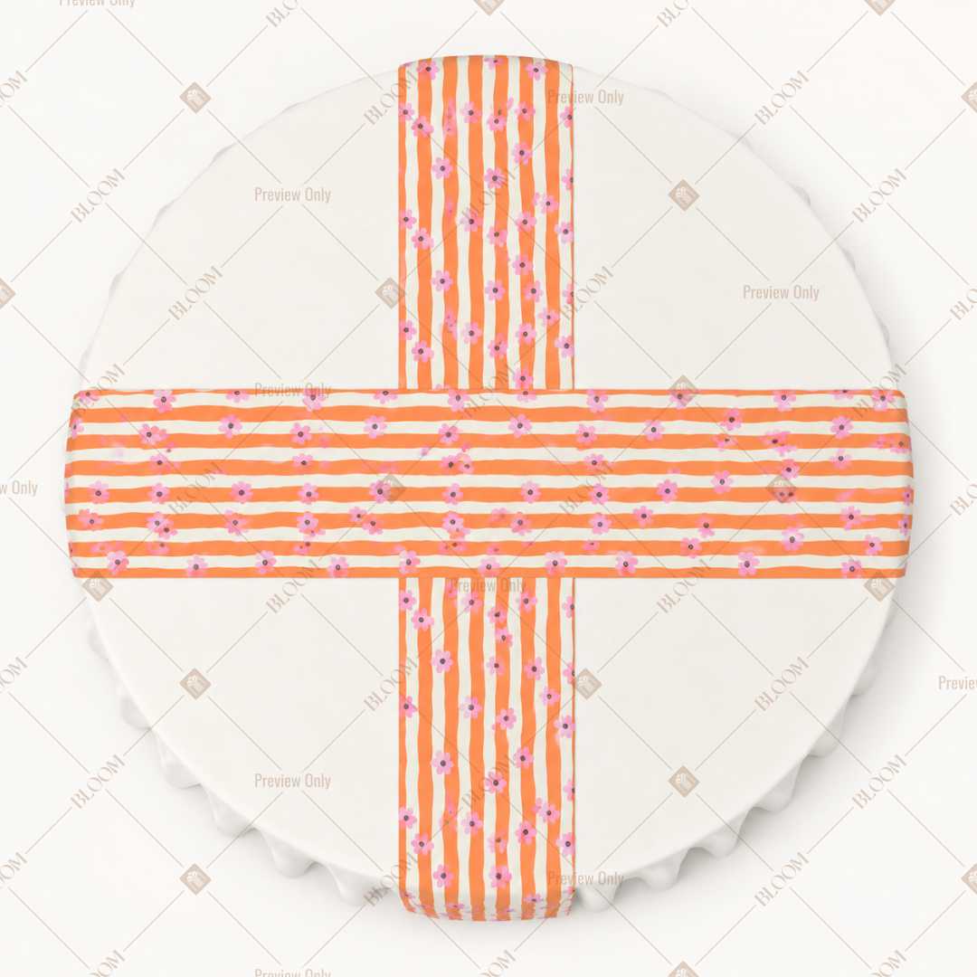 Orange Stripe Table Runner Pack Of 12