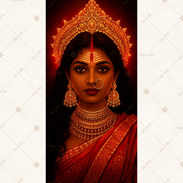 Divine Goddess Portrait Vertical Backdrop