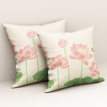 Soft Lotus Grace: Cushion Cover - Pack of 12