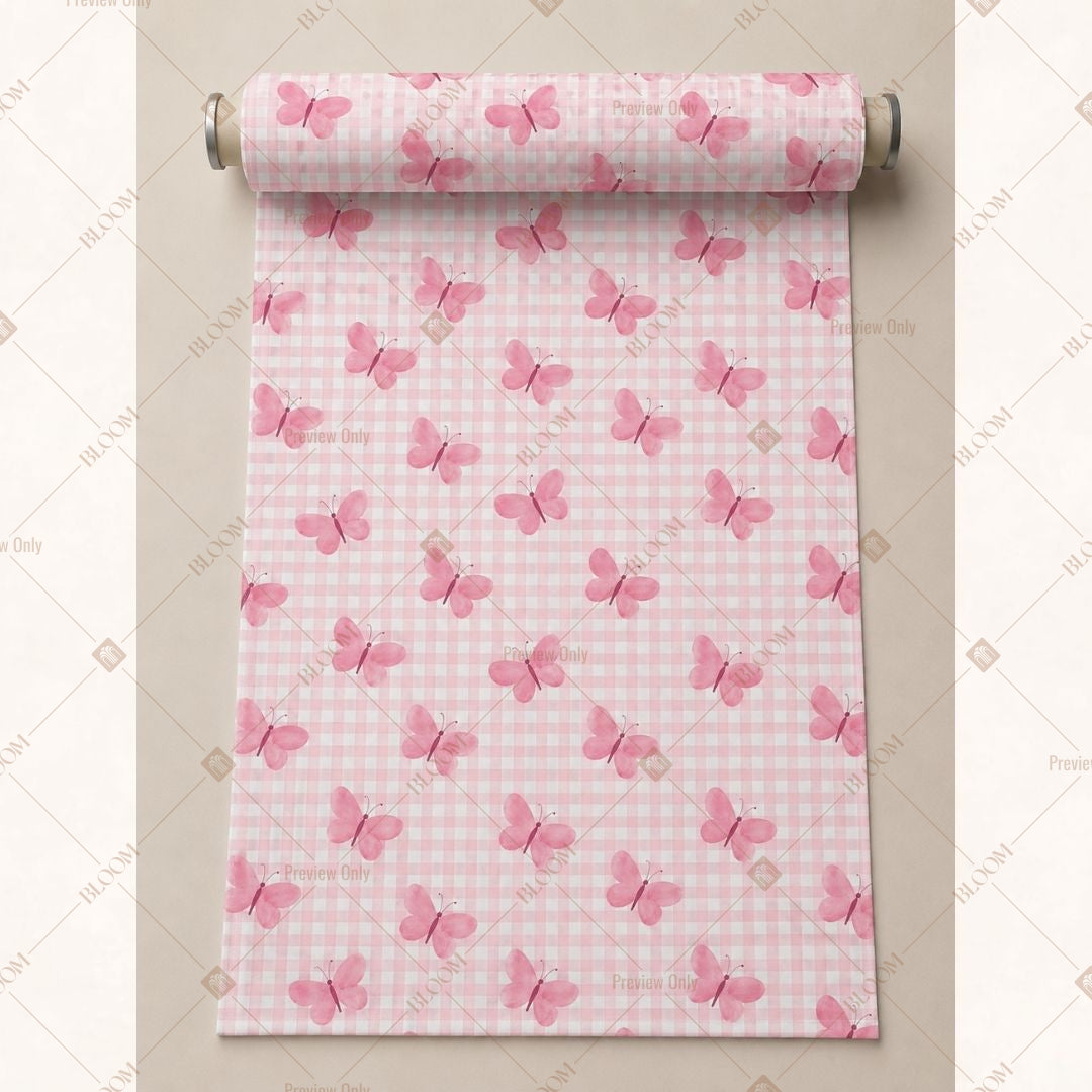Pink Mini Heart Fabric Pack of 25