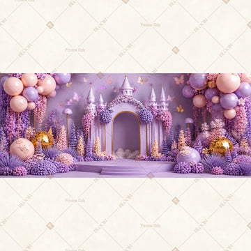 Purple Palace Stage Wide Backdrop