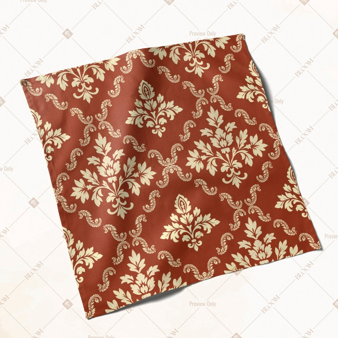 Terracotta Ethnic Print Napkin Pack of 20