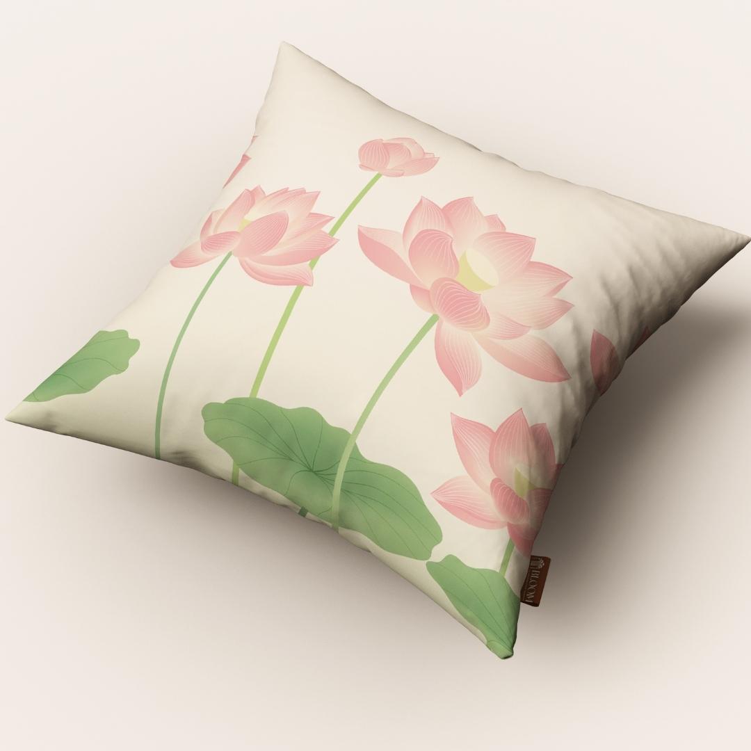Soft Lotus Grace: Cushion Cover - Pack of 12
