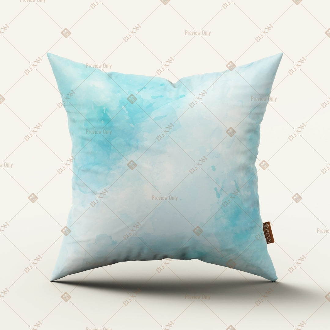 Sky Blue Solid Cushion Cover Pack of 12