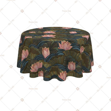 Midnight Lotus Floral Table Cover Pack Of 6