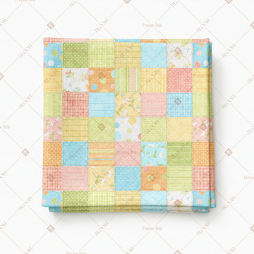 Pastel Patchwork Quilt Pattern Design