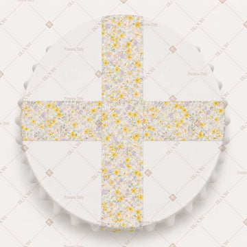 Yellow Floral Sprig Table Runner Pack Of 12