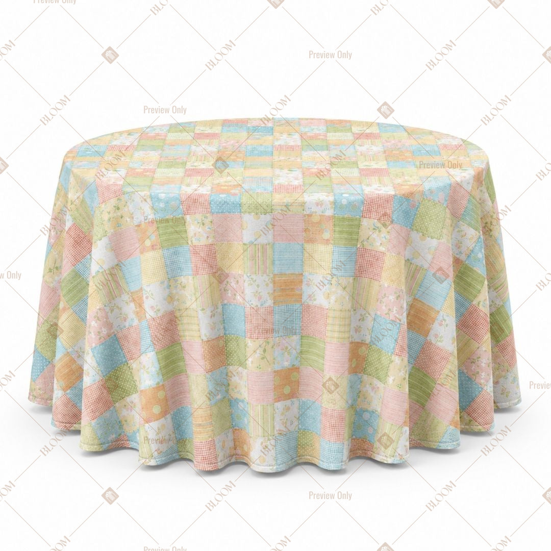 Pastel Patchwork Table Cover Pack Of 6