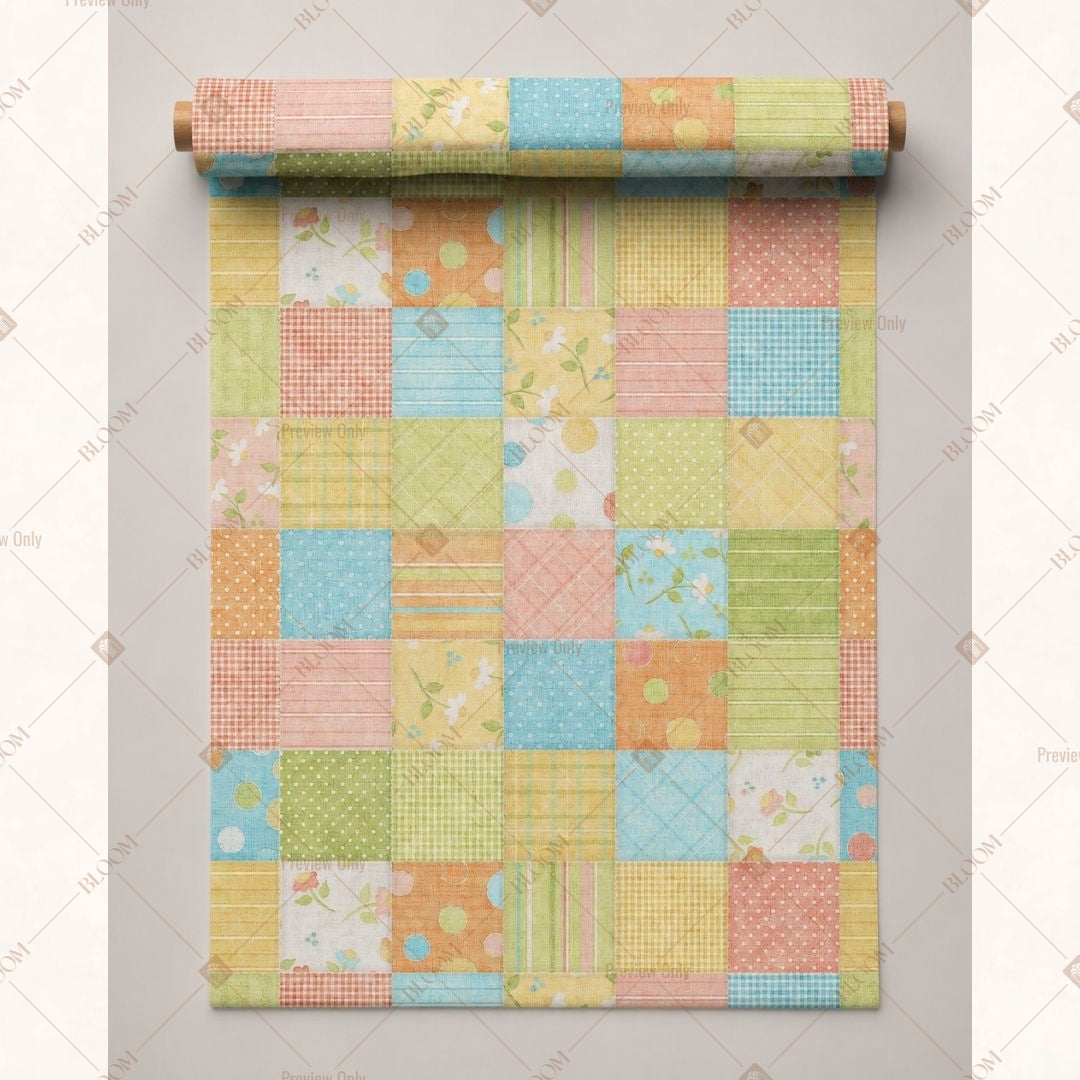 Pastel Patchwork Fabric Pack of 25