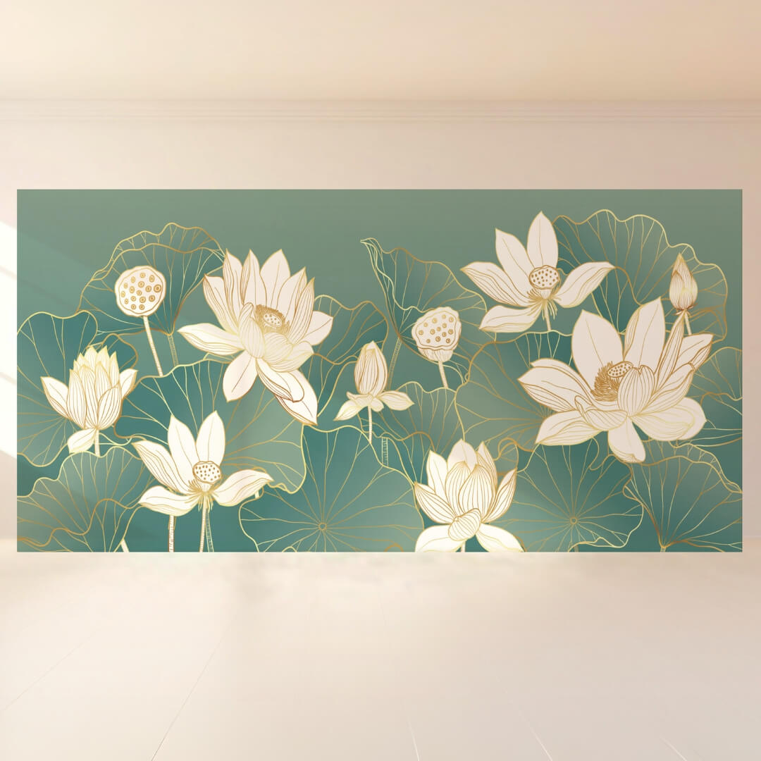 Lotus Bloom Serenity: Backdrop - wide