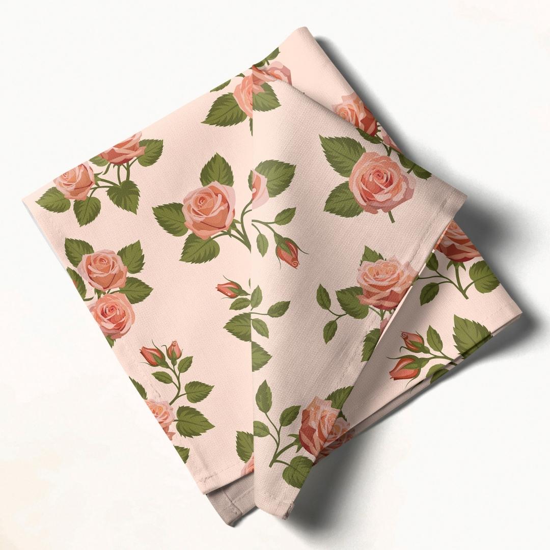Blush Rose: Napkins 18" X 18" - Pack Of 20