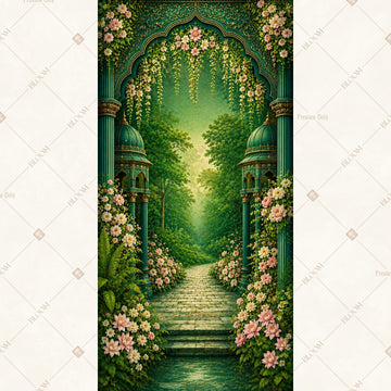 Enchanted Emerald Forest Vertical Backdrop