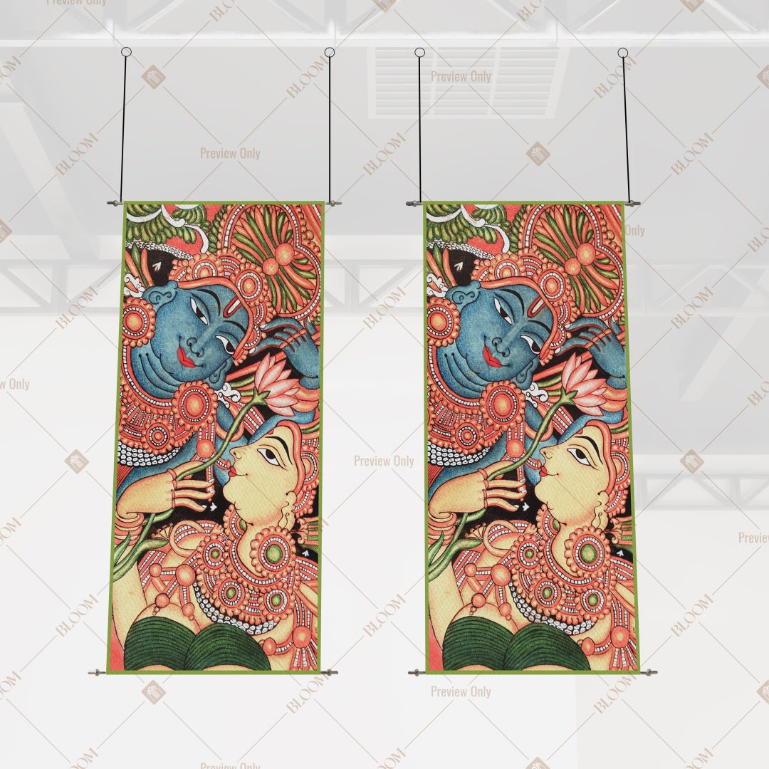 Indian Folk Art Hanging Scroll