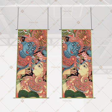 Indian Folk Art Hanging Scroll