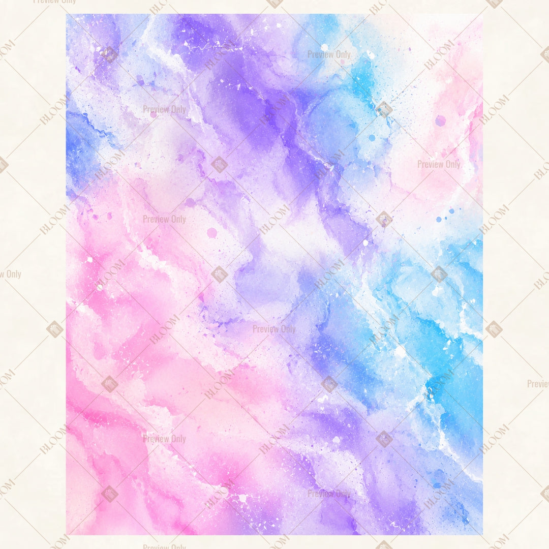 Purple Pink Watercolor Portrait Rectangle Backdrop
