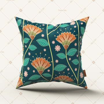 Teal Floral Botanical Cushion Cover Pack of 12