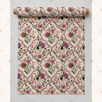 Vintage Floral Damask Fabric Pack of 25