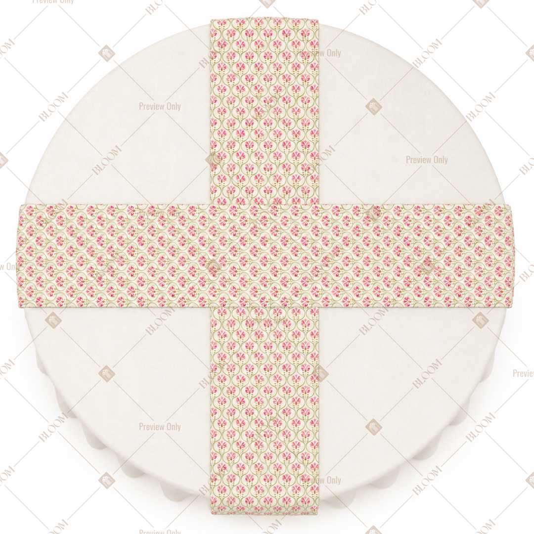 Peach Diamond Trellis Table Runner Pack Of 12