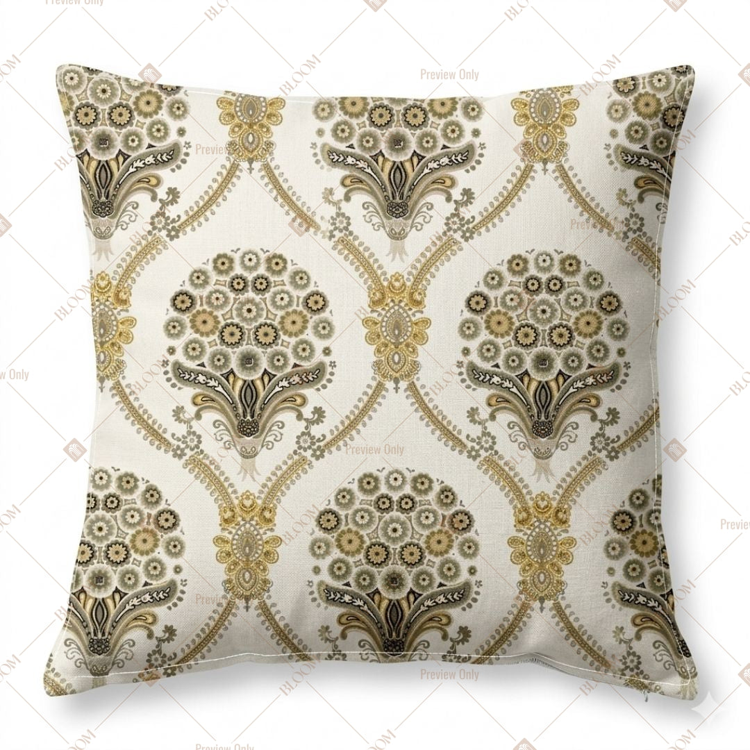 Royal Gold Damask Cushion Cover Pack of 12