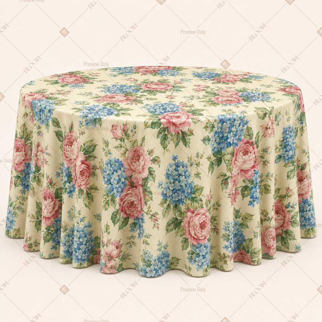 Vintage Rose Garden Table Cover Pack Of 6