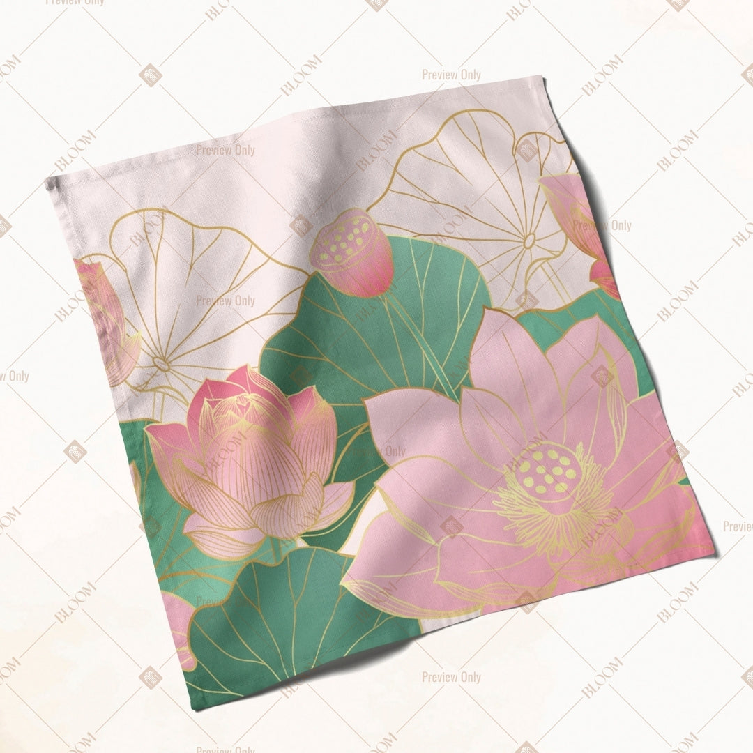 Pastel Abstract Leaf Napkin Pack of 20